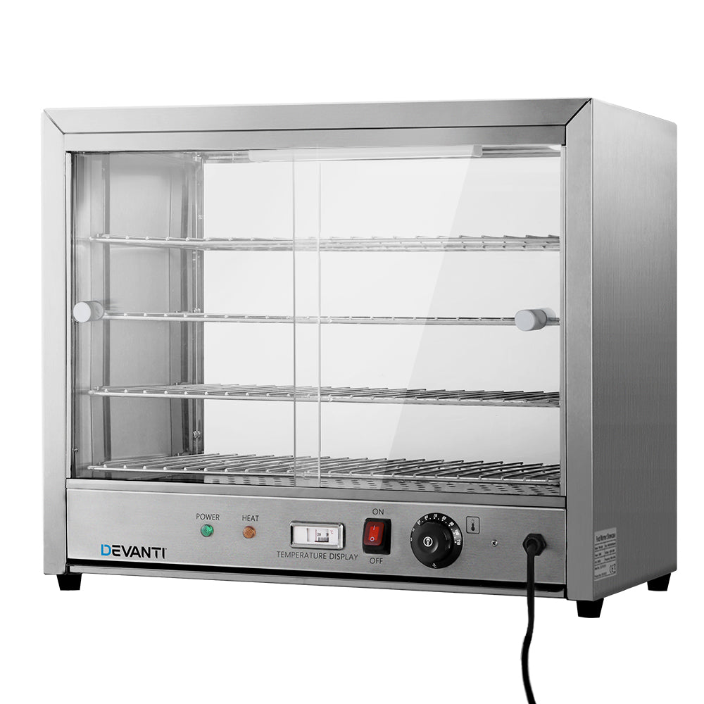Devanti Commercial Food Warmer Hot Display Showcase 64cm