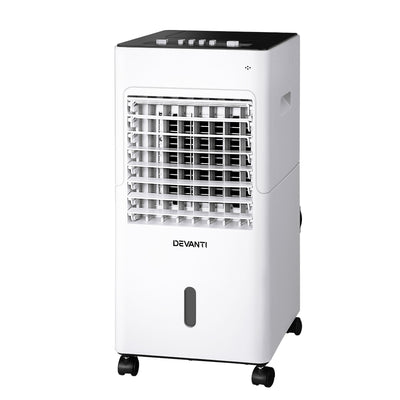 Devanti Evaporative Air Cooler Conditioner Portable 6L Cooling Fan Humidifier - Devanti