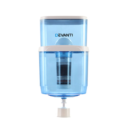Devanti 22L Water Cooler Dispenser Purifier Filter Bottle Container with 6 Stage Filtration