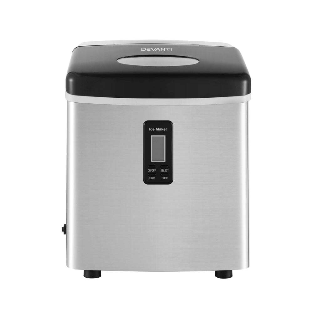 Devanti 15kg Ice Maker Machine Silver