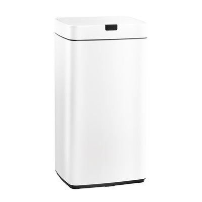 Devanti 45L Motion Sensor Bin Rubbish Automatic White - Devanti