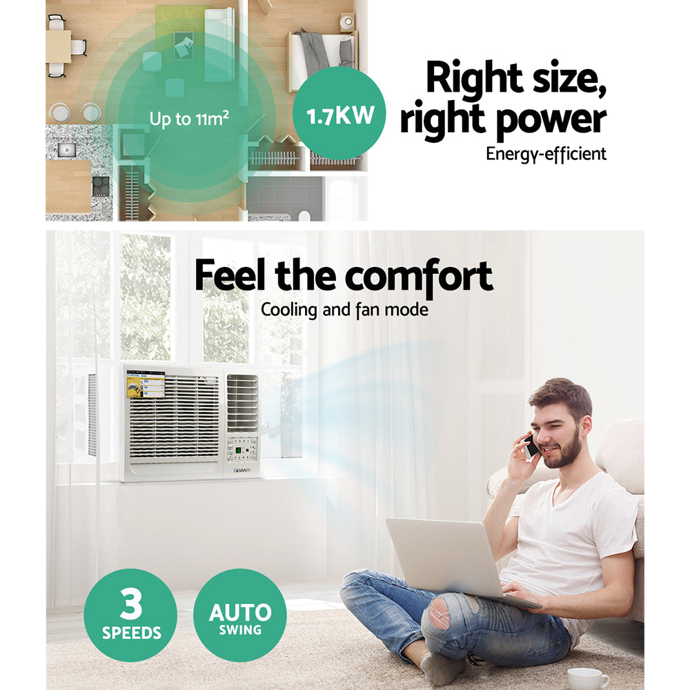 1.7 kw air conditioner room size
