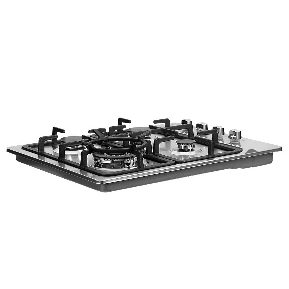 Cuisinière Gaz Indesit 60 Cm 4 Feux - Four 64 L, Classe A+, Nettoyage Vapeur Steam&Clean - Acier Inoxydable