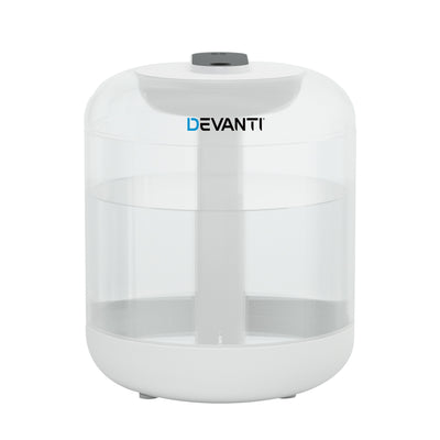 Devanti 1L Air Humidifier Ultrasonic Purifier Aroma Diffuser Essential Oil LED - Devanti