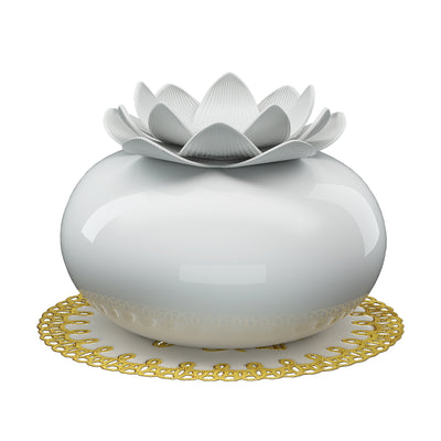 Devanti Aromatherapy Diffuser Aroma Ceramic Essential Oils Air Humidifier Lotus - Devanti