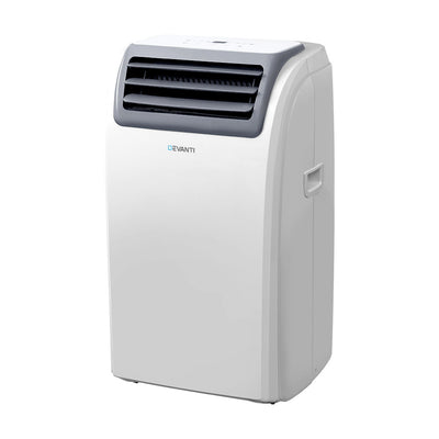 Devanti Portable Air Conditioner Cooling Mobile Fan Cooler Dehumidifier Window Kit 3300W White