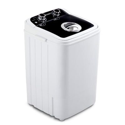 Devanti 4.6KG Mini Portable Washing Machine Black and White