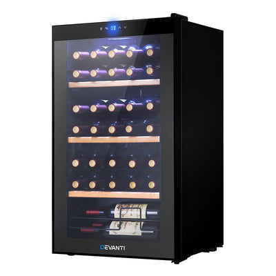 Devanti 34 Bottles Wine Cooler Compressor Chiller Beverage Fridge - Devanti