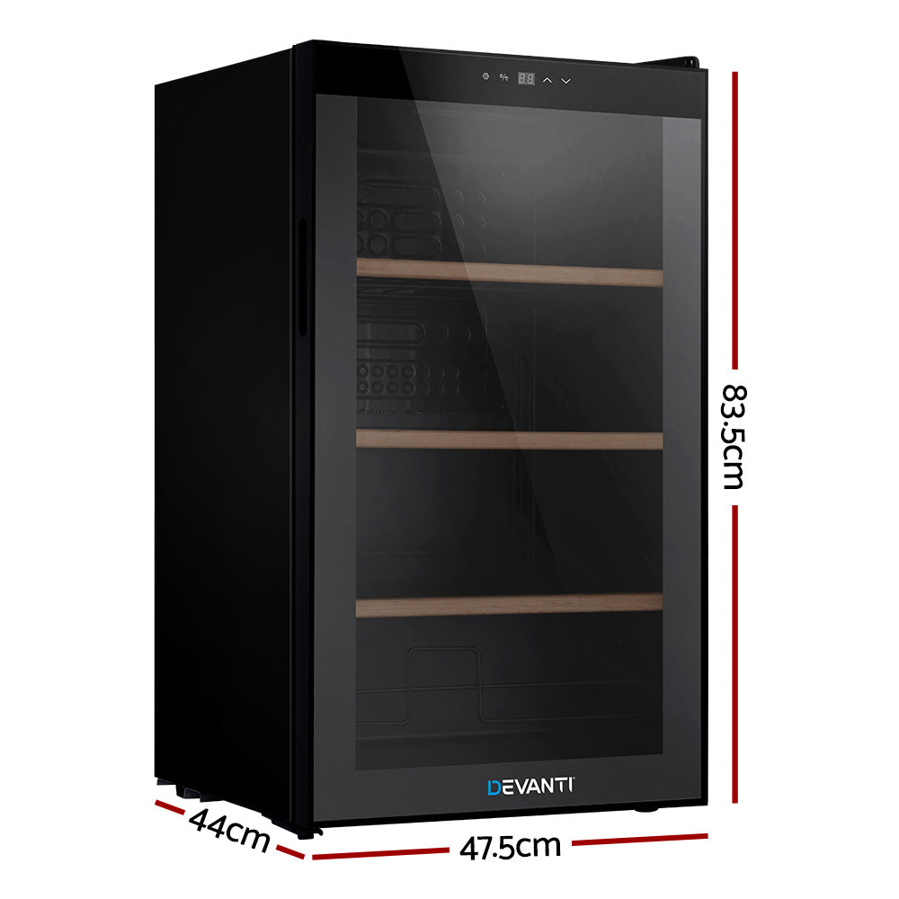 devanti 12 bottle wine fridge
